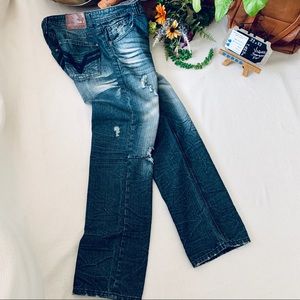 VIGOSS Straight | 33 x 33 | Deconstructed Jeans👖